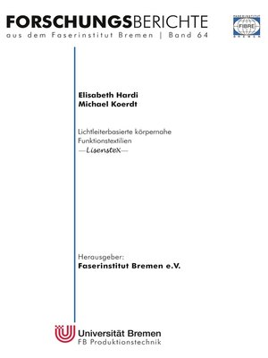 cover image of Lichtleiterbasierte körpernahe Funktionstextilien